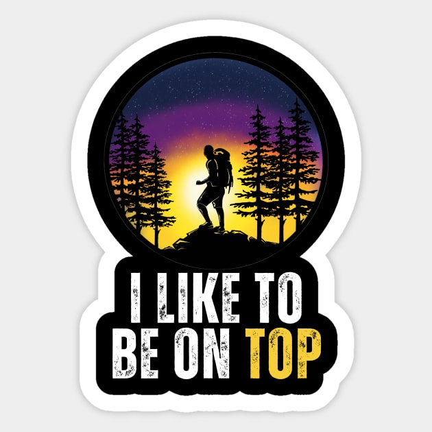 I Like To Be On Top Sticker by aesthetice1